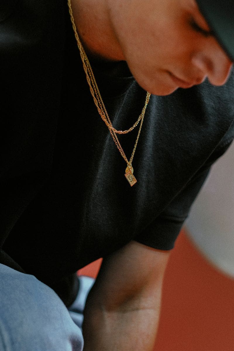 Diamond necklaces on black